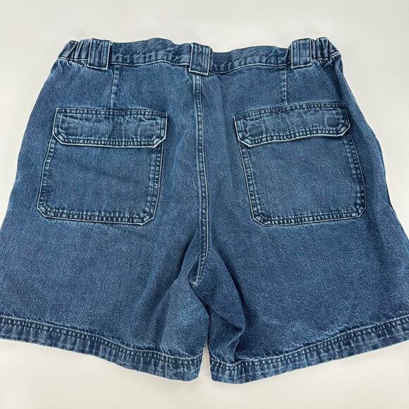 Crazy Rave Cargo Jorts men’s size 34 x 7 baggy dark was Jean shorts. - Picture 6 of 6